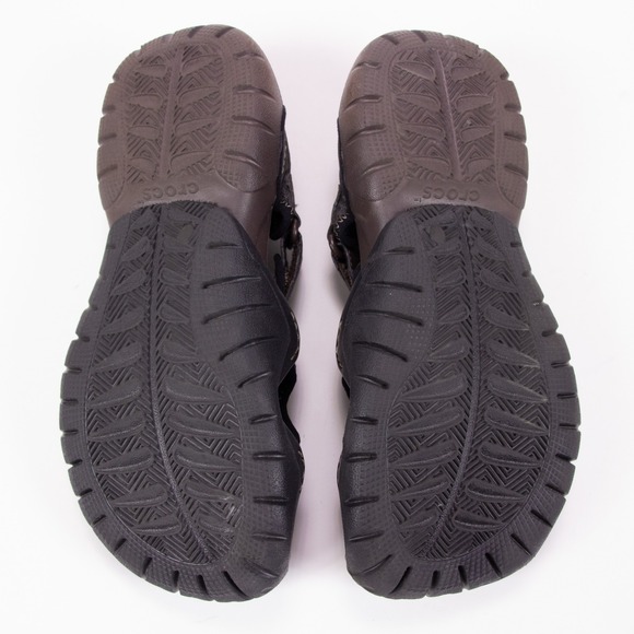 CROCS 15041 Men\'s Sz 8 Brown SwiftWater Mesh Fisherman Deck Sandals Water‎ Shoes main image 7